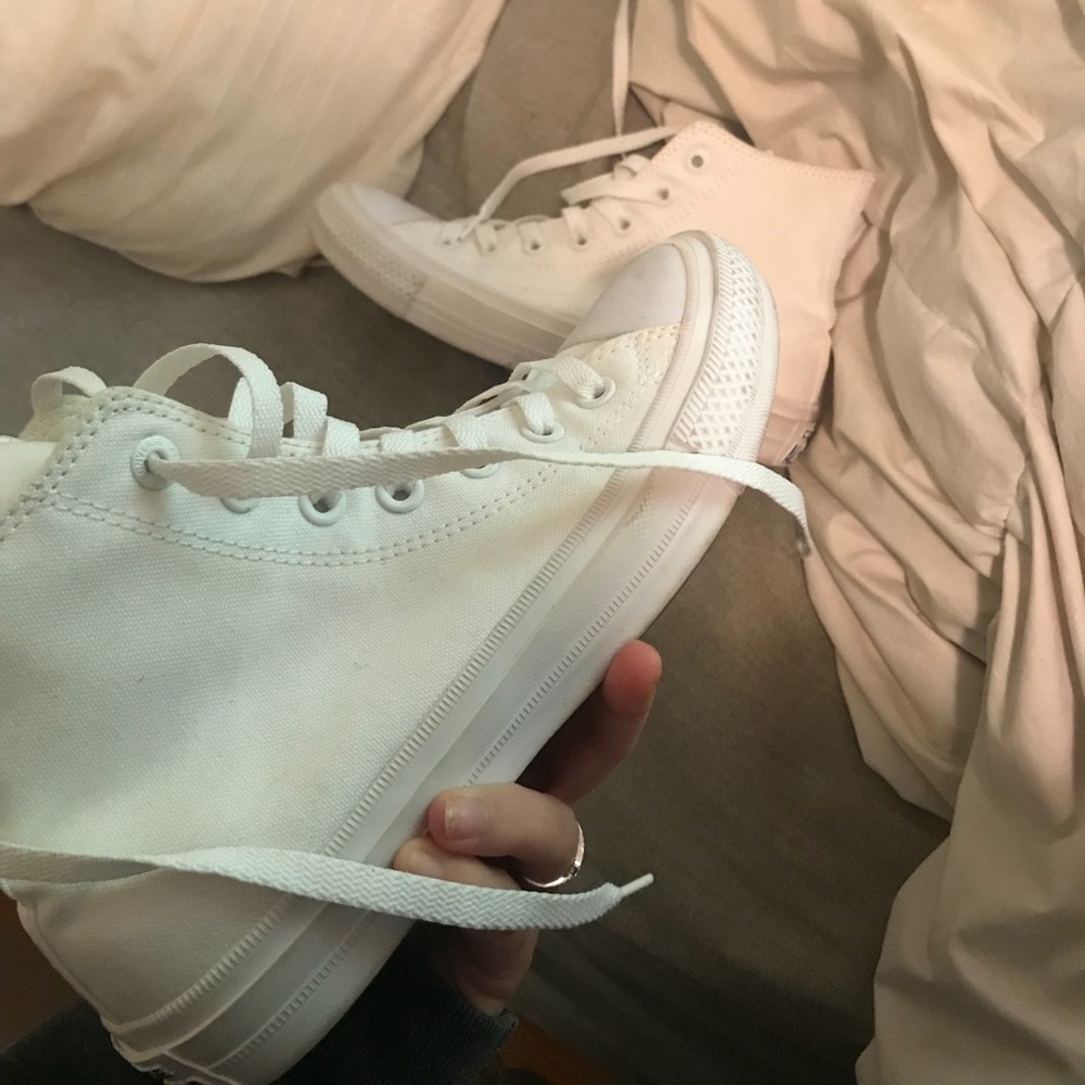 All white converse